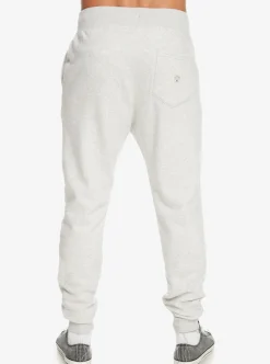 New Quiksilver Emboss Slim Joggers Light Grey Heather