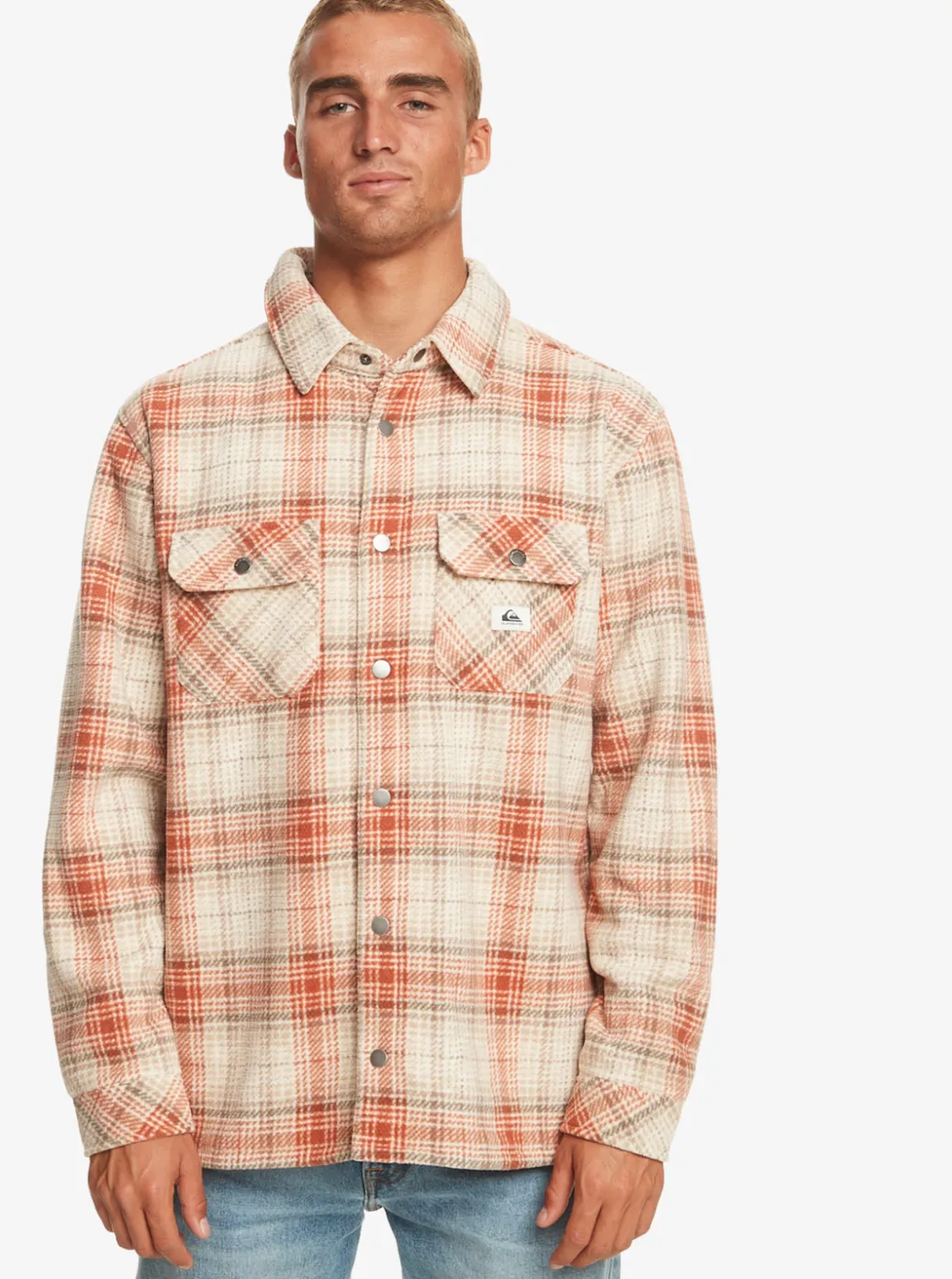 Store Quiksilver Epic Surf Days Fleece Overshirt Birch Surf Days Plaid