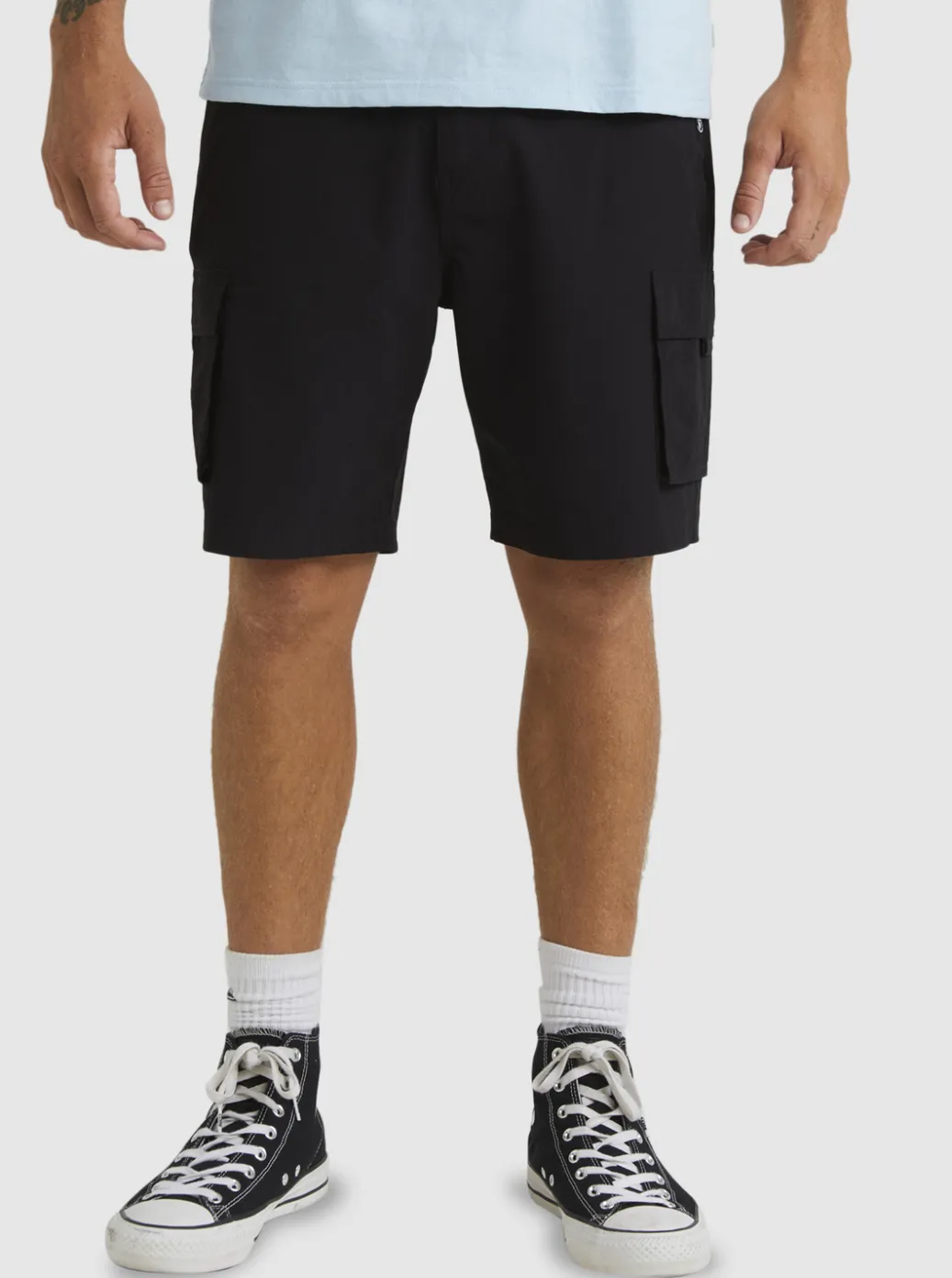 Cheap Quiksilver Equalizer 20" Cargo Walk Shorts Black