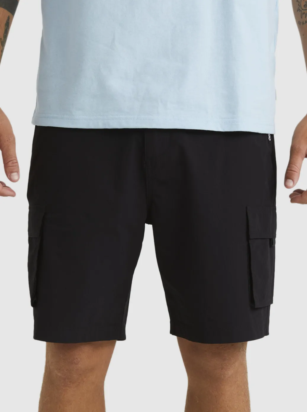 Cheap Quiksilver Equalizer 20" Cargo Walk Shorts Black