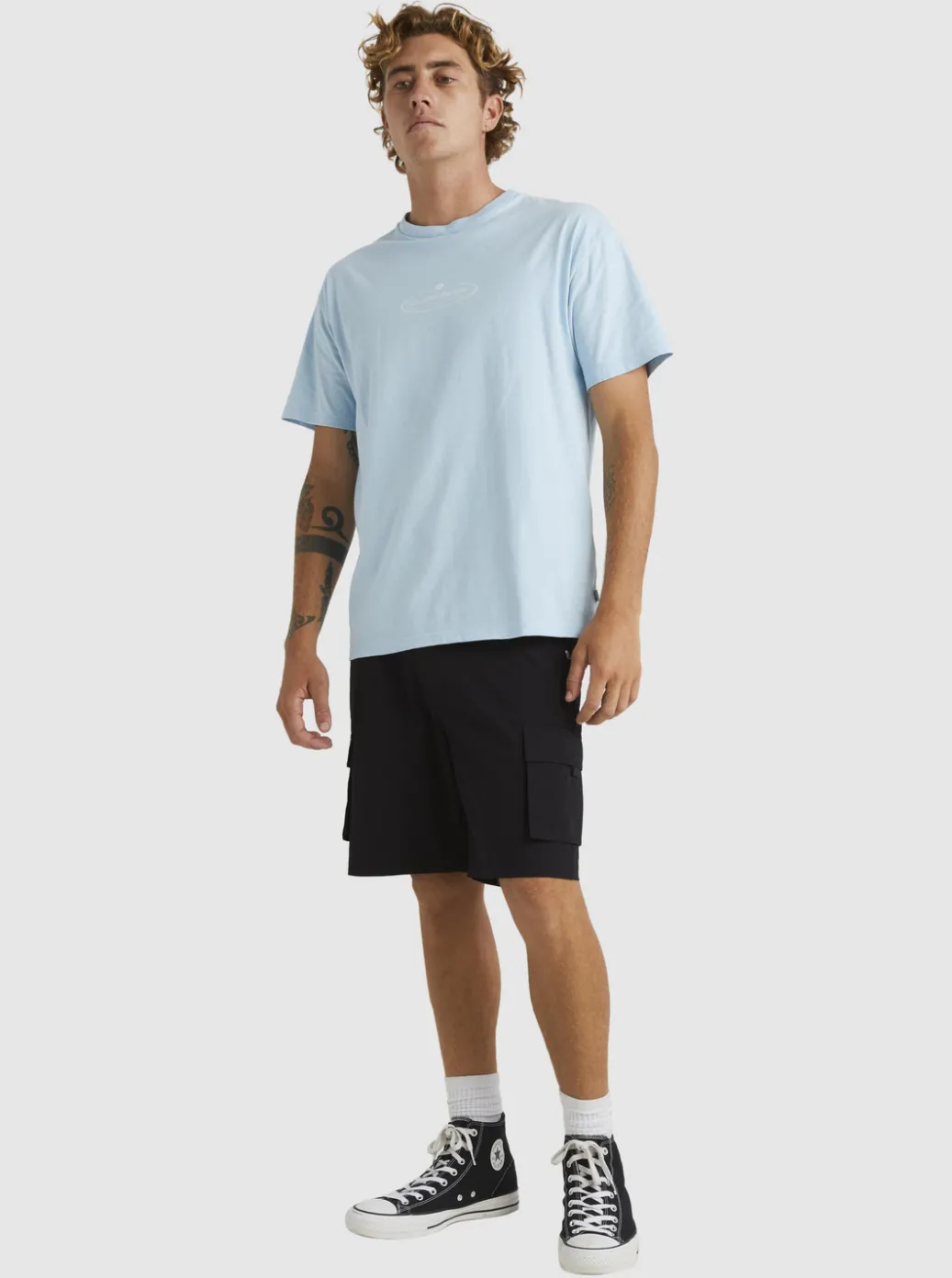 Cheap Quiksilver Equalizer 20" Cargo Walk Shorts Black