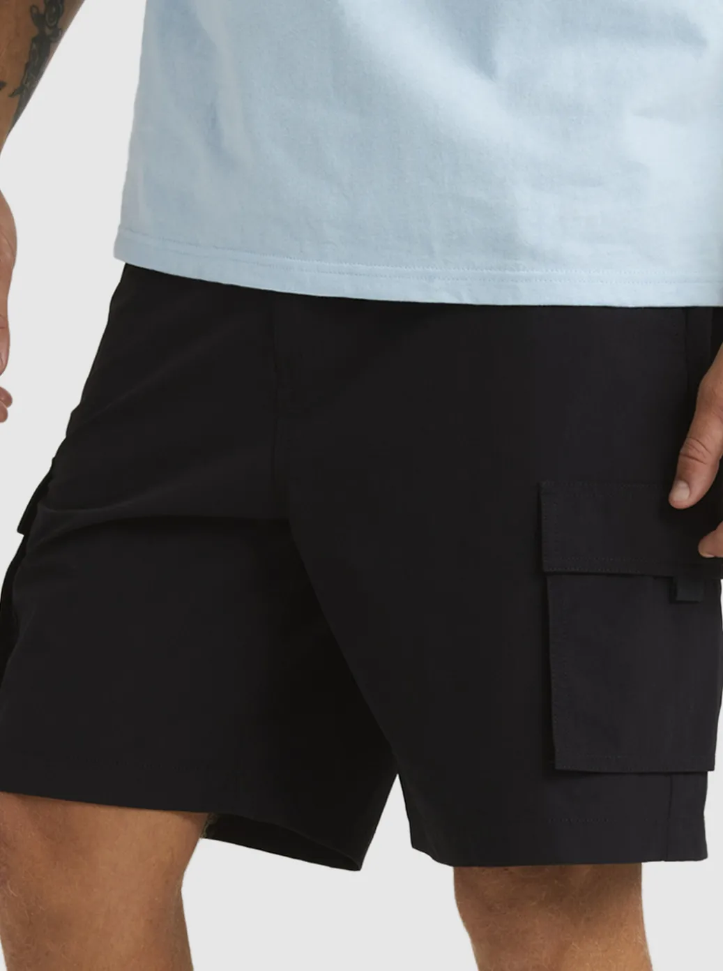 Cheap Quiksilver Equalizer 20" Cargo Walk Shorts Black