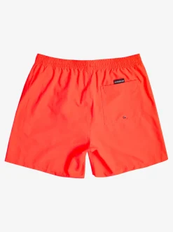 Clearance Quiksilver Everyday 17" Volleys For Young Men Fiery Coral