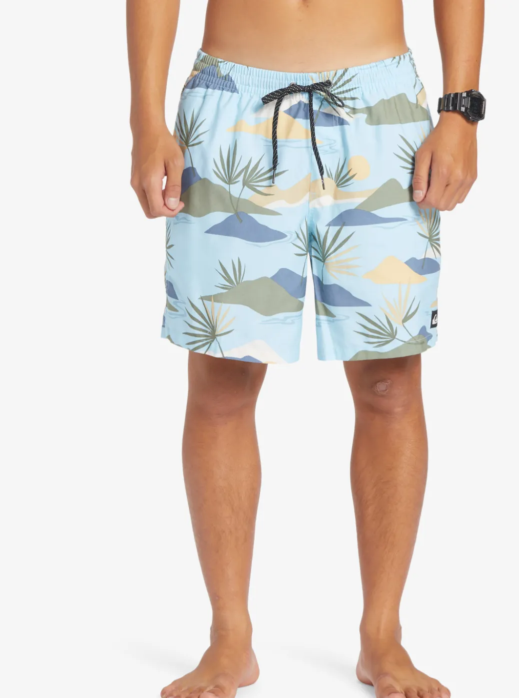 Clearance Quiksilver Everyday Mix 17" Volleys Sky Blue
