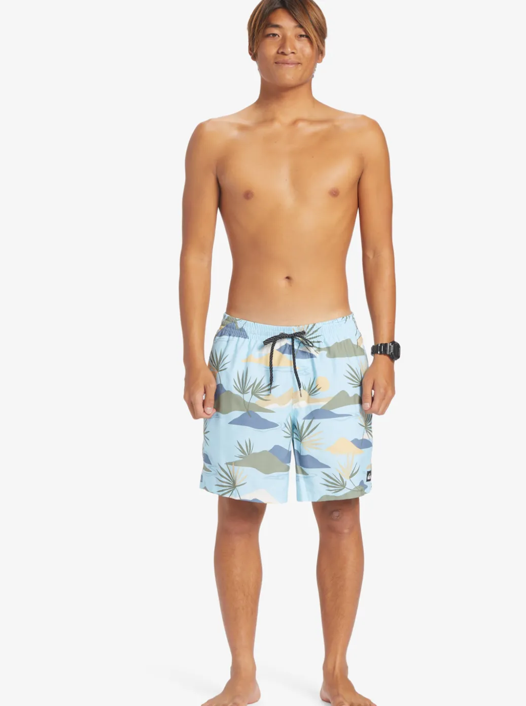 Clearance Quiksilver Everyday Mix 17" Volleys Sky Blue