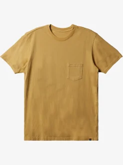 Shop Quiksilver Everyday Pocket T-Shirt Ochre