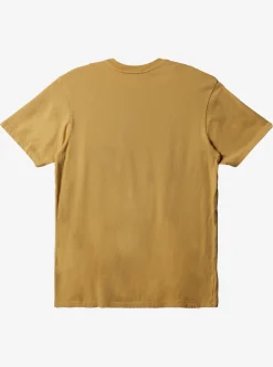 Shop Quiksilver Everyday Pocket T-Shirt Ochre