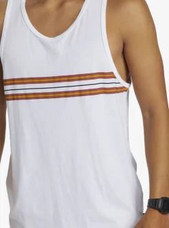Hot Quiksilver Everyday Stripe Tank Top White