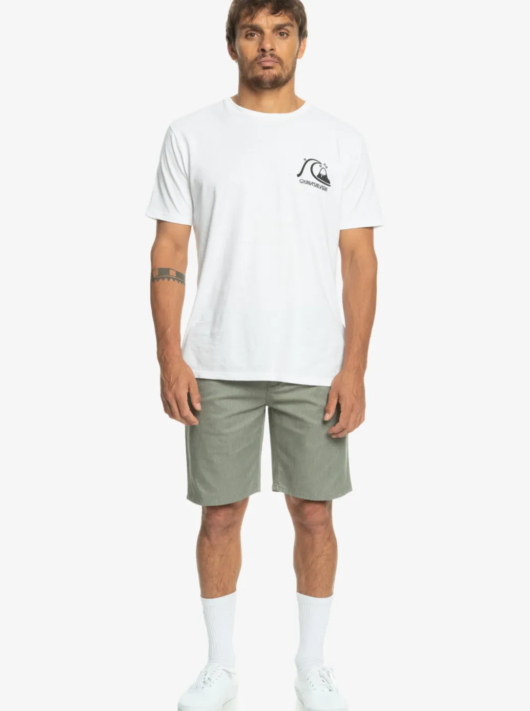 Store Quiksilver Everyday Union Stretch Chino 20" Shorts Light Grey Heather