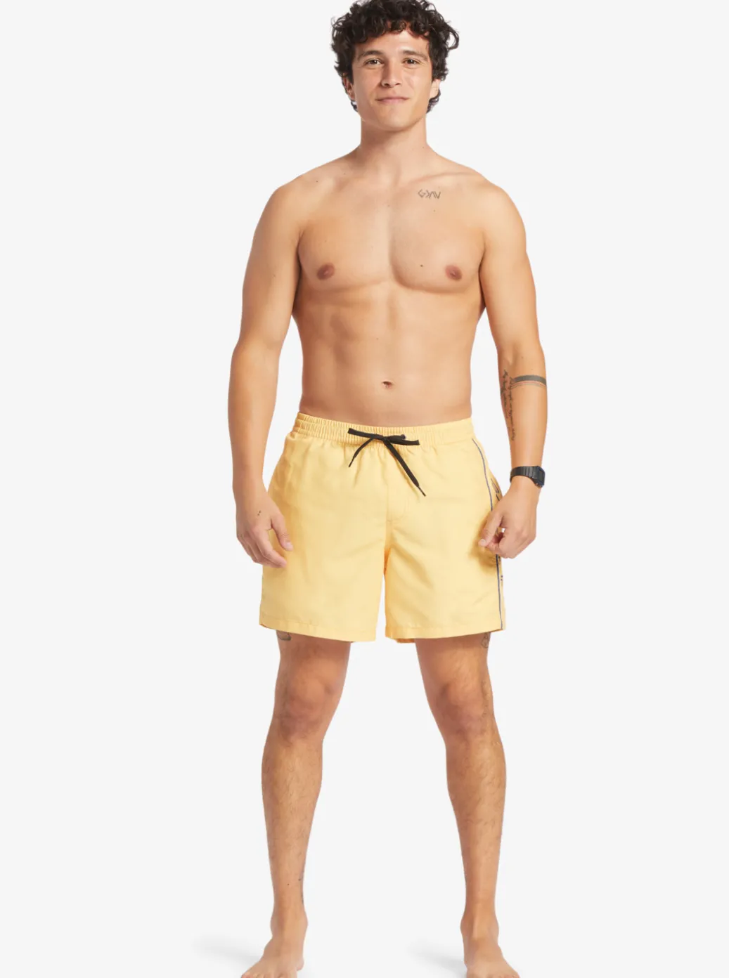 Shop Quiksilver Everyday Vert 16" Volleys Banana Cream