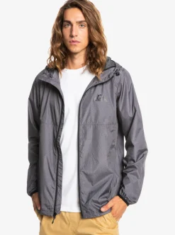 Discount Quiksilver Everyday Windbreaker Jacket Dark Grey Heather