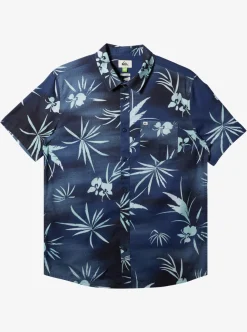 Shop Quiksilver Fade Out Short Sleeve Shirt Naval Academy Fade Out