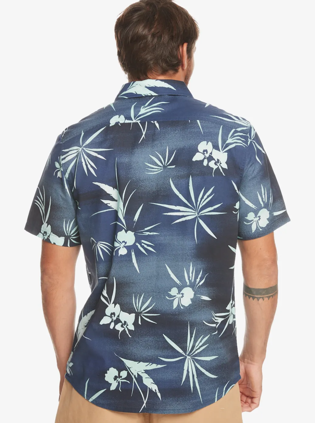 Shop Quiksilver Fade Out Short Sleeve Shirt Naval Academy Fade Out