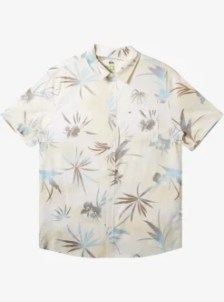Clearance Quiksilver Fade Out Short Sleeve Shirt Birch Fade Out