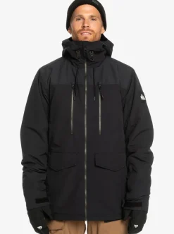 Best Sale Quiksilver Fairbanks Technical Snow Jacket True Black
