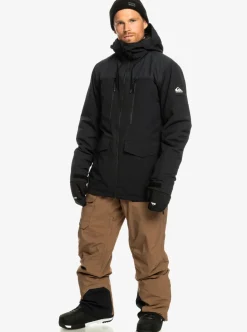 Best Sale Quiksilver Fairbanks Technical Snow Jacket True Black