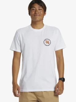 New Quiksilver Fl Flag Days T-Shirt White