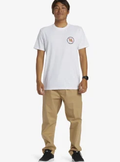 New Quiksilver Fl Flag Days T-Shirt White