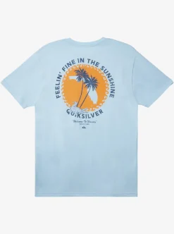 Clearance Quiksilver Fl In The Sunshine T-Shirt Clear Sky