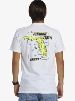 Store Quiksilver Fl Southern Fun T-Shirt White
