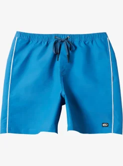 Cheap Quiksilver Flight Volley 18" Elastic Waist Shorts Deep Water
