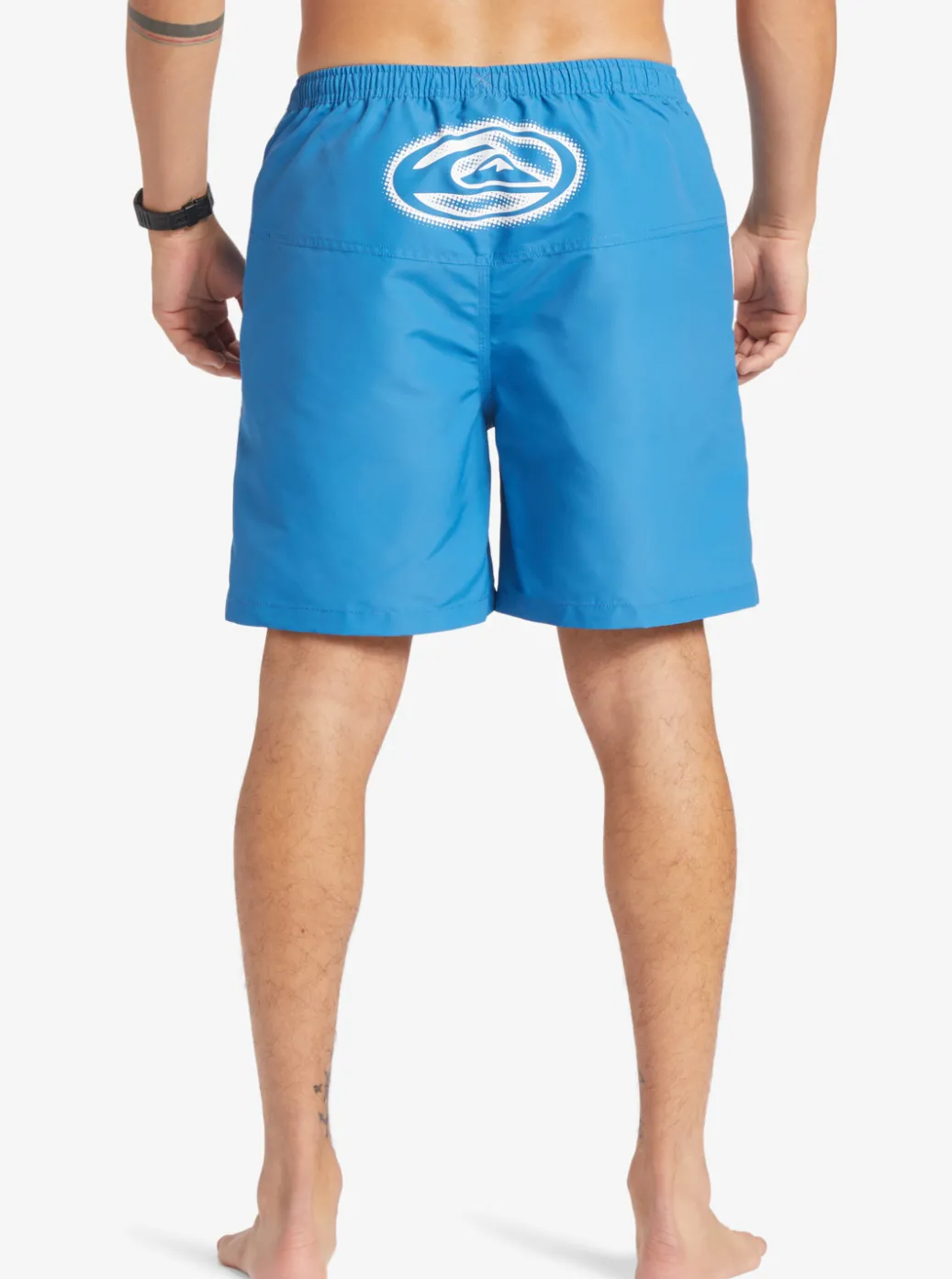 Cheap Quiksilver Flight Volley 18" Elastic Waist Shorts Deep Water