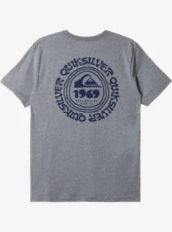 Sale Quiksilver Full Circle T-Shirt Medium Grey Heather
