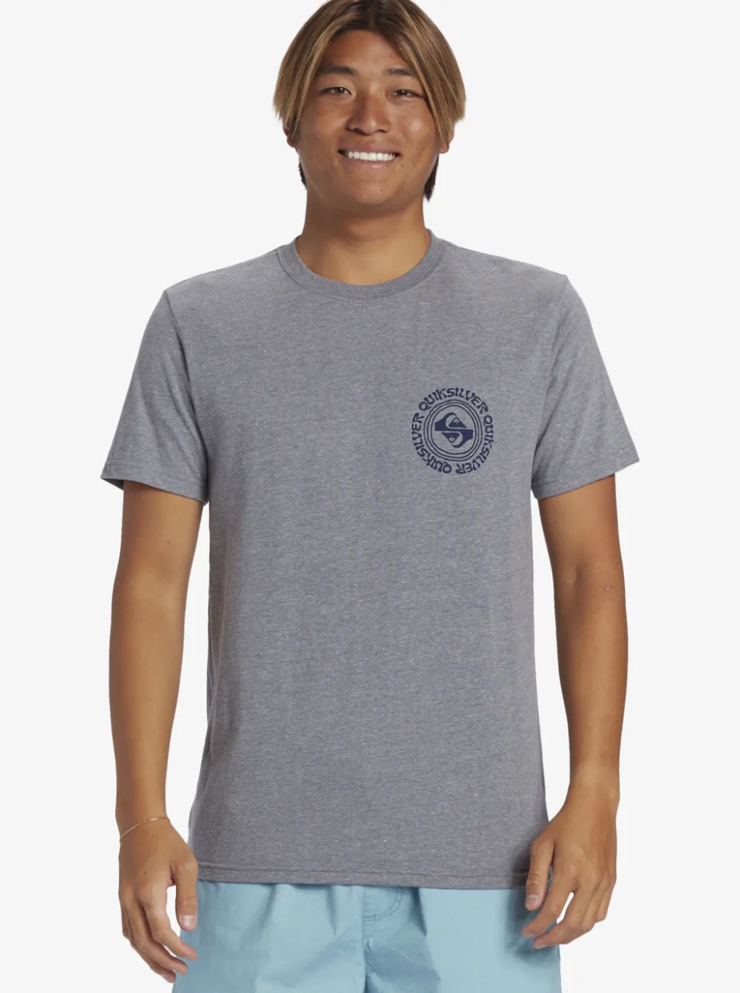 Sale Quiksilver Full Circle T-Shirt Medium Grey Heather