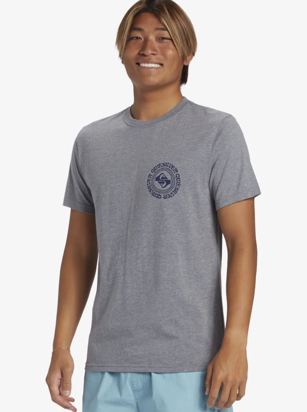 Sale Quiksilver Full Circle T-Shirt Medium Grey Heather