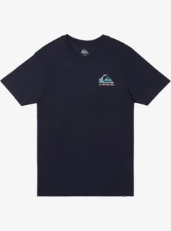 New Quiksilver Funky Filler T-Shirt Navy Blazer