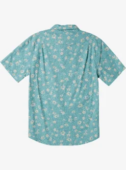 Best Quiksilver Future Hippie Short Sleeve Woven Shirt Reef Waters Future Hippy