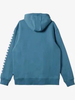 Cheap Quiksilver Generator Pullover Fleece Crew Neck Sweatshirt Aegean Blue