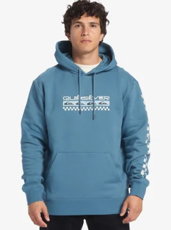 Cheap Quiksilver Generator Pullover Fleece Crew Neck Sweatshirt Aegean Blue