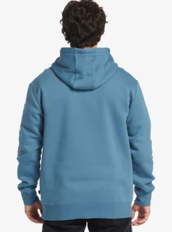 Cheap Quiksilver Generator Pullover Fleece Crew Neck Sweatshirt Aegean Blue