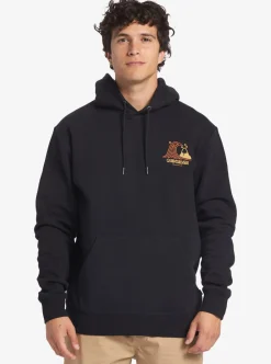 Cheap Quiksilver Generator Pullover Fleece Crew Neck Sweatshirt Black