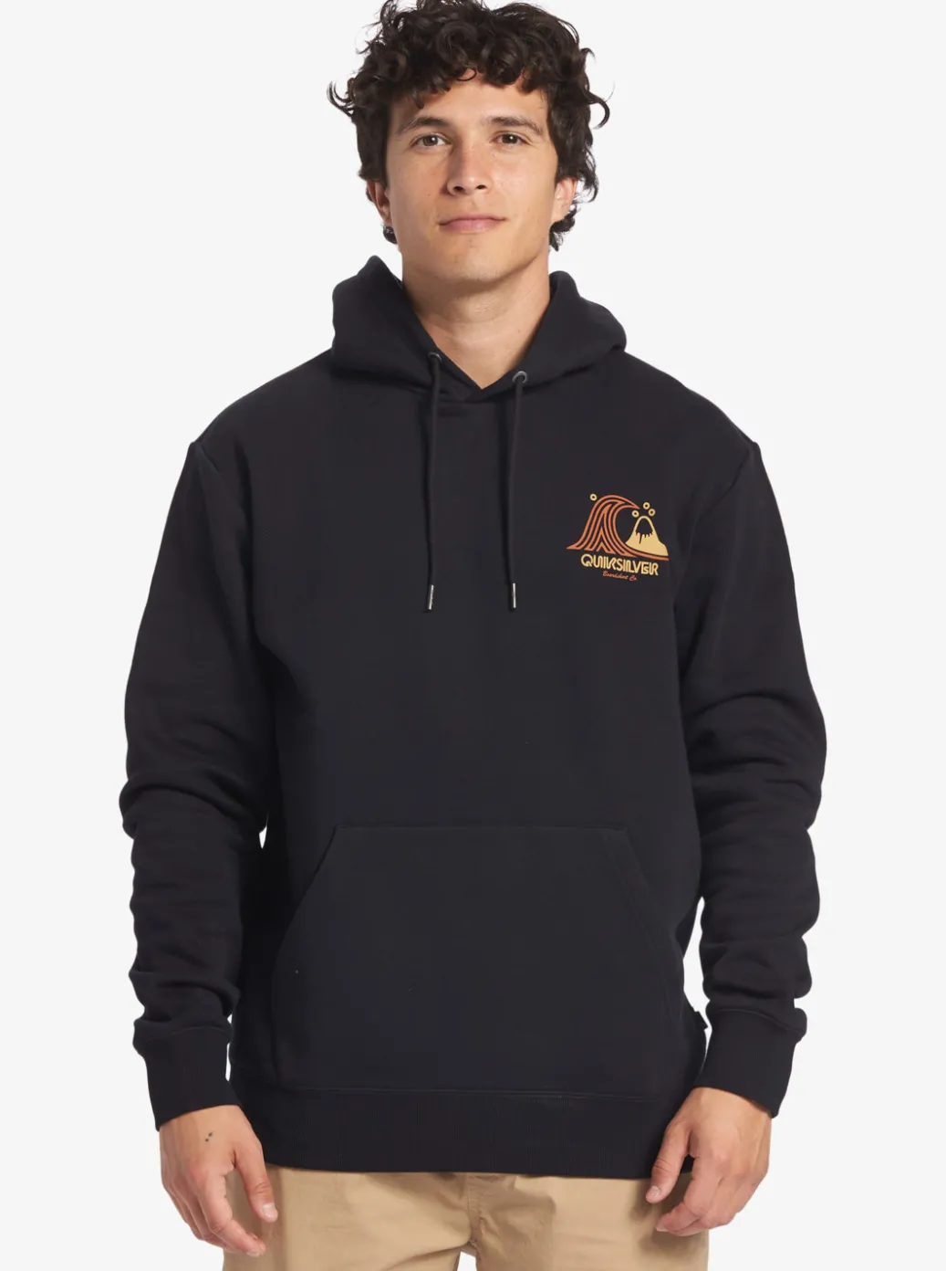 Cheap Quiksilver Generator Pullover Fleece Crew Neck Sweatshirt Black