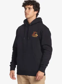 Cheap Quiksilver Generator Pullover Fleece Crew Neck Sweatshirt Black