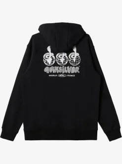 Outlet Quiksilver Global Force Fleece Crew Neck Sweatshirt Black