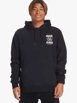 Outlet Quiksilver Global Force Fleece Crew Neck Sweatshirt Black