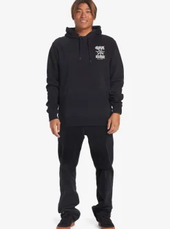 Outlet Quiksilver Global Force Fleece Crew Neck Sweatshirt Black