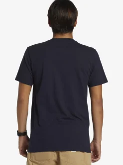 Fashion Quiksilver Gradient Lines T-Shirt Navy Blazer