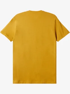 Hot Quiksilver Gradient Lines T-Shirt Mustard