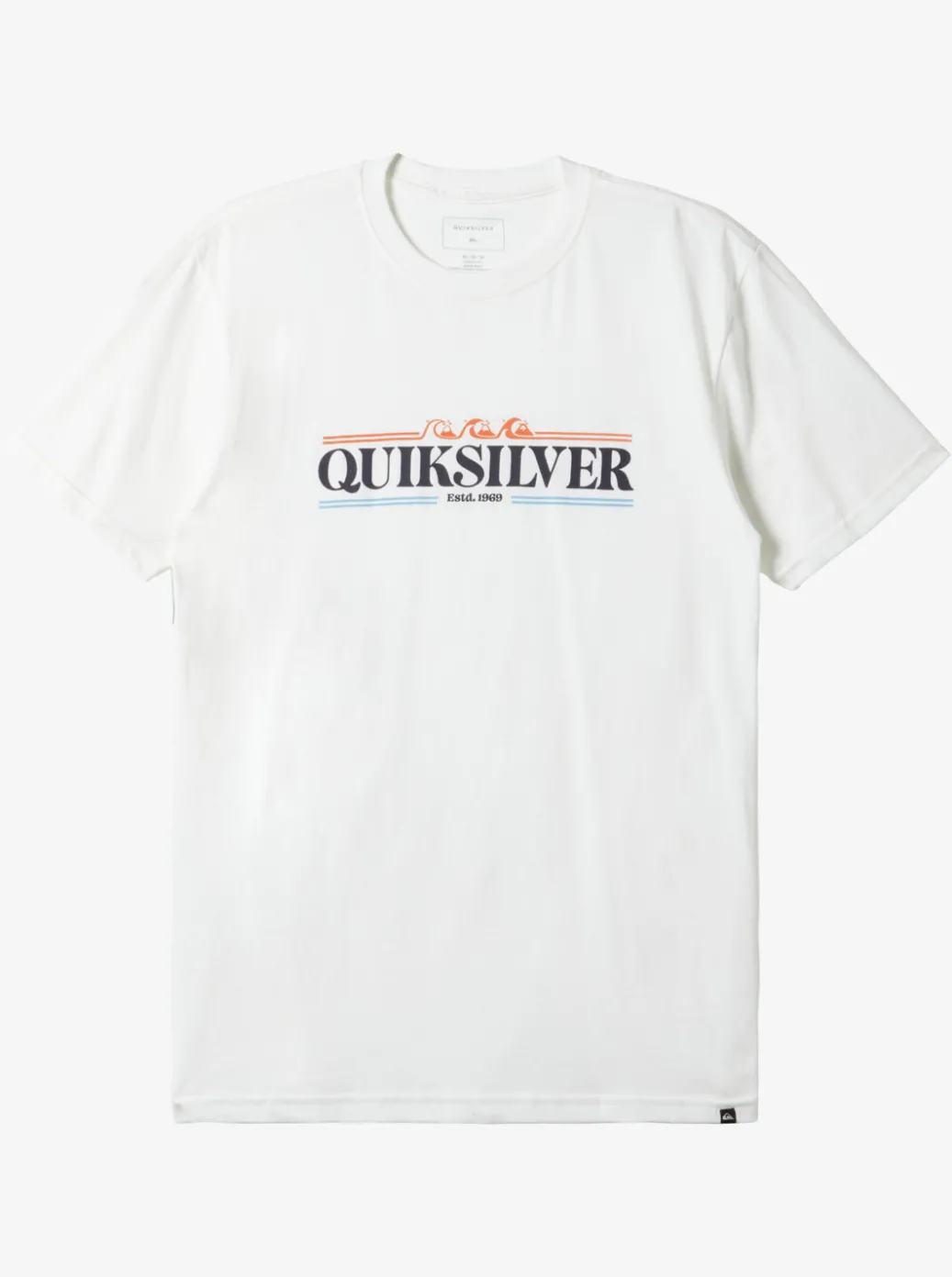 Clearance Quiksilver Gradient Lines T-Shirt White
