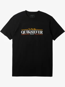 Outlet Quiksilver Gradient Lines T-Shirt Black