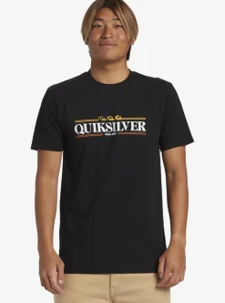 Outlet Quiksilver Gradient Lines T-Shirt Black