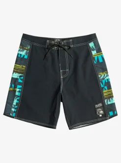 New Quiksilver Gregg Kaplan Blank Canvas Arch 18" Boardshorts Black