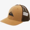Sale Quiksilver Grounder Trucker Hat Bone Brown