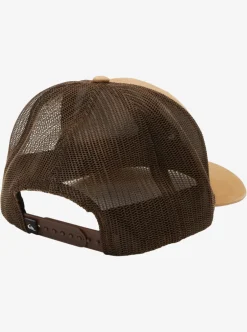 Sale Quiksilver Grounder Trucker Hat Bone Brown