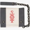 Hot Quiksilver Grunge Sponge Tri-Fold Chain Wallet Phantom