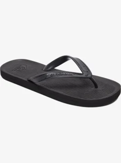 Sale Quiksilver Haleiwa Flip-Flops Solid Black
